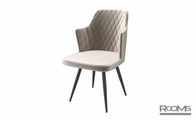 Стул FREDDY-R PEARL GREY LUX DIVA 7 BK Конусные(R1)