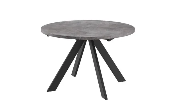 Стол RONDO 120 ДЫМЧАТАЯ КЕРАМИКА/BK