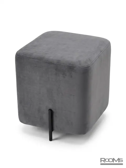 Пуфик квадратный FELIX DARK GREY VL18 BK