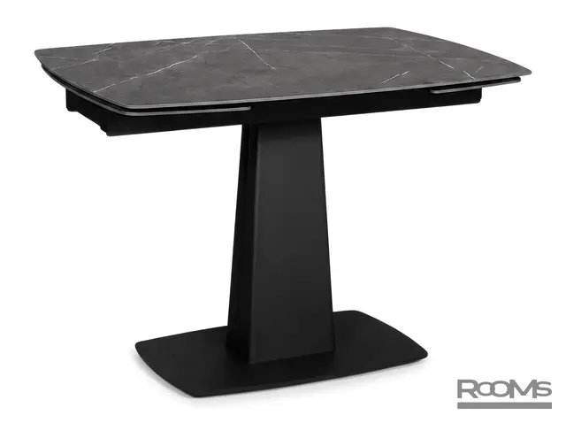 Стол MONT 120 PIETRA GREY CER/BK