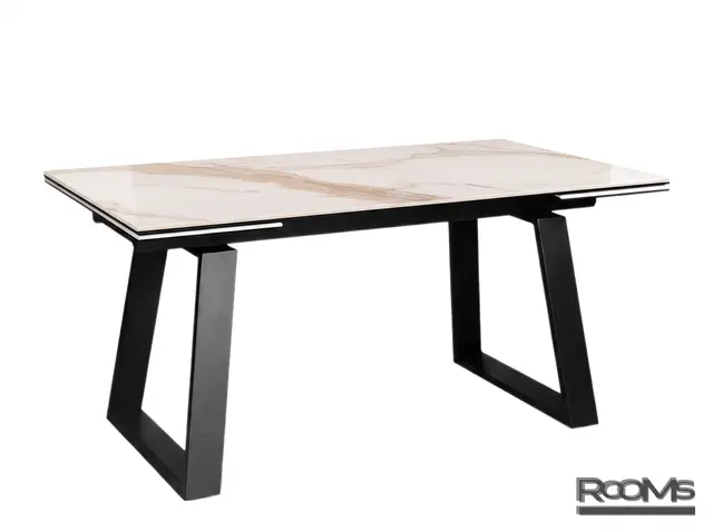 Стол ROVENA 160 GOLDEN WAY CER/BK