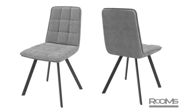 Стул ROM GREY BRANDY 22 BK (D) 43см