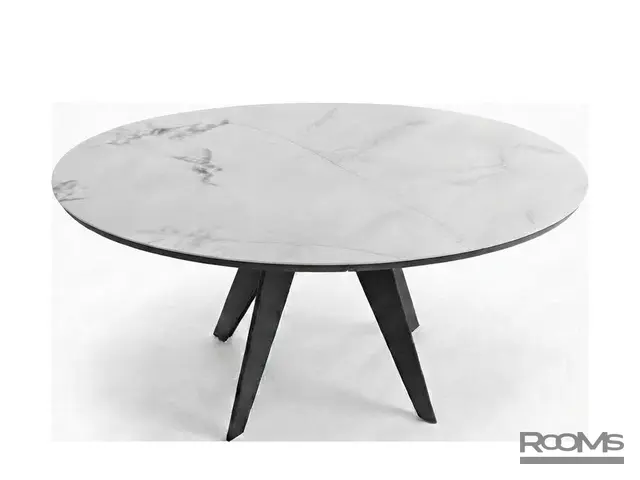 Үстел OSCAR 130 Bianco Grigio Ceramic/BK