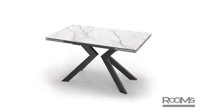 Үстел PAUL 140 Bianco Gold Ceramic/BK