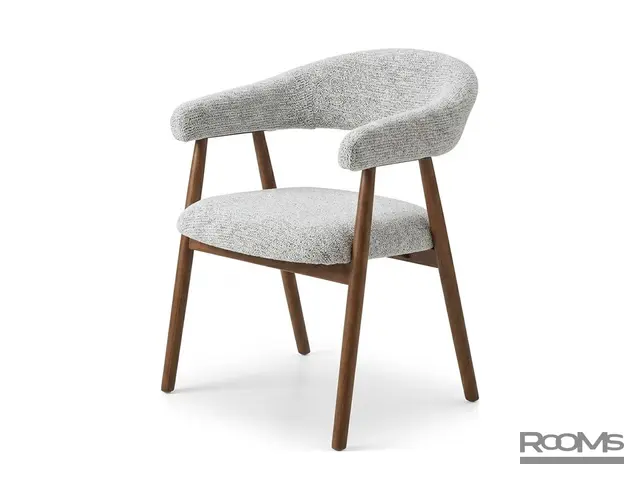 Орындық CANDY GREY CHENILLE BROWN WALNUT WD