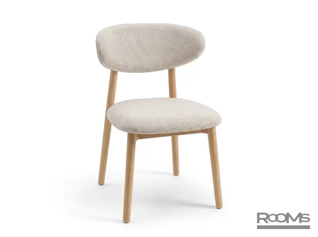Стул VILENA BEIGE CHENILLE NATURAL WD