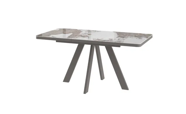 Стол BOBY RADIAL 120 PANDORA GLOSS ST CER/LT