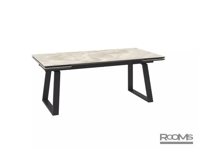 Үстел MILANA 200 ONYX PREMIUM CER/BK