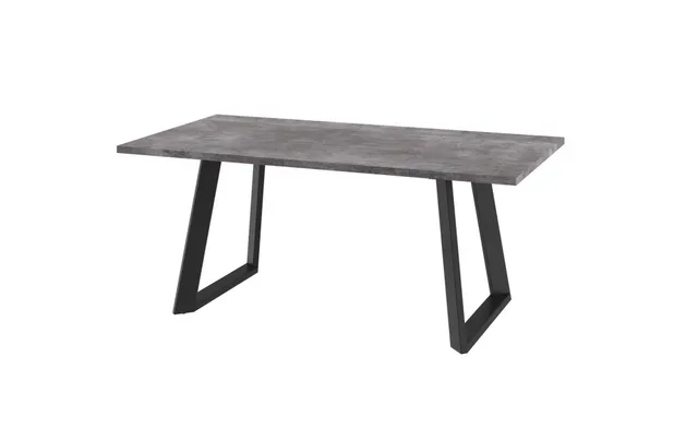 Стол LOFT LUX 180 ДЫМЧАТАЯ КЕРАМИКА/BK