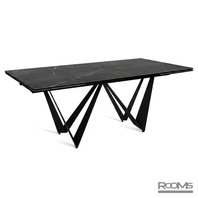 Үстел PONTE 200 PLATINUM CER/BK