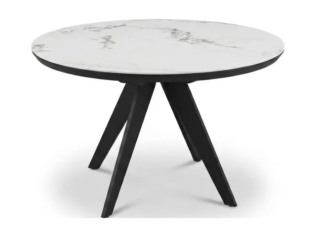 Стол ELLIS 100 Bianco Grigio Ceramic LUX /BK