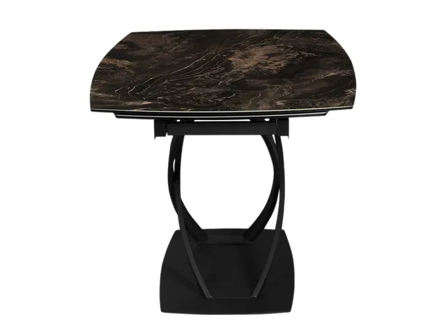 Стол TULUM 140 DOLOMITE CER/BK