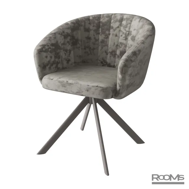 Стул SHELLY-R, m04 GREY BEIGE LUX LT ракушка
