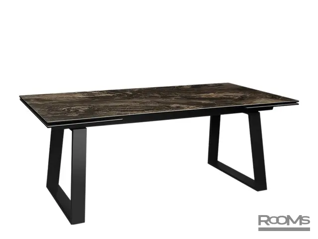 Үстел ROVENA 200 DOLOMITE CER/BK