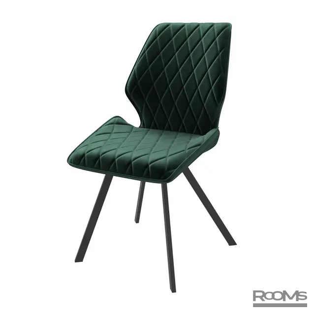 Стул RAFAEL-R DARK GREEN DIVA13 BK