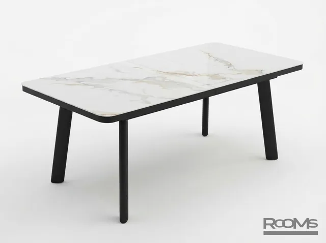 Table Nord 120 Calacatta Gold CER/BK