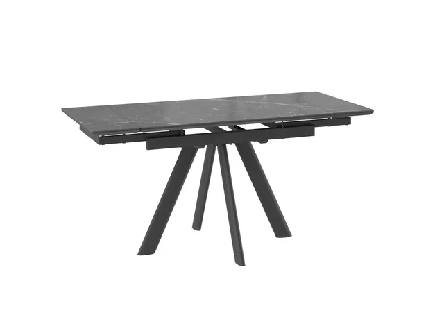 Стол JACK-110, раздвижной 110(30+30)х70, STONE BLACK ST CER/BK