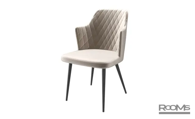 Стул FREDDY PEARL GREY LUX DIVA 7 BK