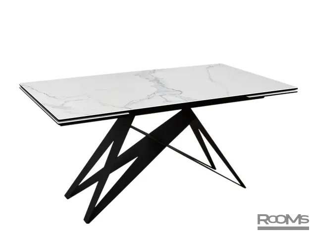 Үстел BREMEN 160 CARRARA CER/BK