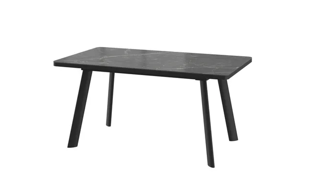 Стол LEON LUX RADIAL 160 STONE BLACK ST CER/BK