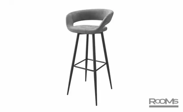 Стул барный BARNY-R 900 GREY BRANDY 22 BK