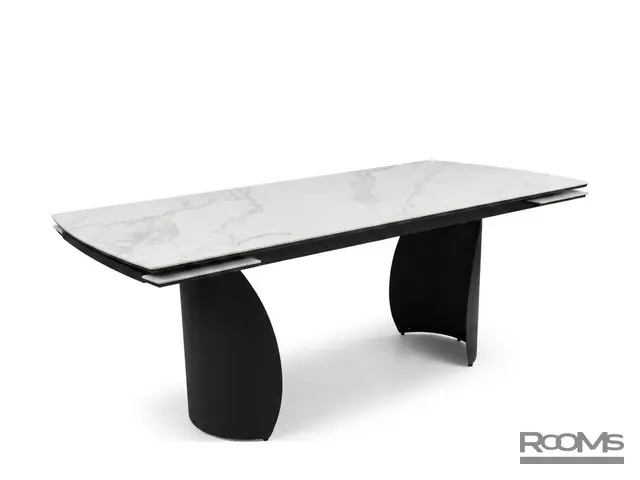 Үстел Ольхон 180 MARBLE MATT (YB9020023B) CER/BK