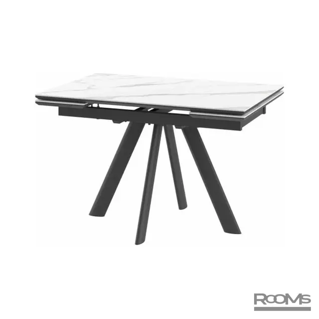 Table JACK-120, extendable 120(30+30)x80, CALAKATTA ST CER/BK