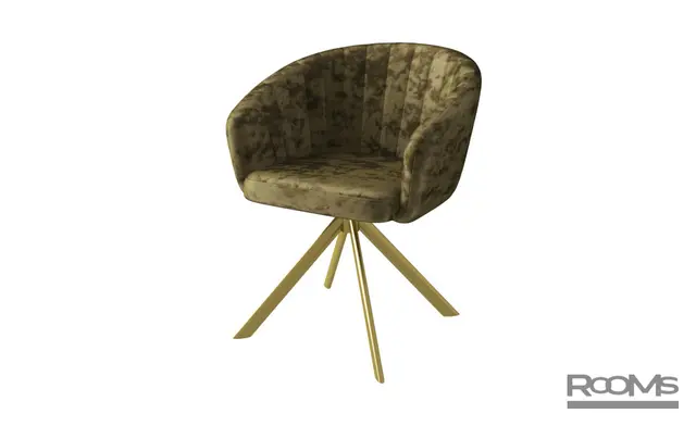 Стул SHELLY-R, m09 OLIVE LUX GOLD ракушка