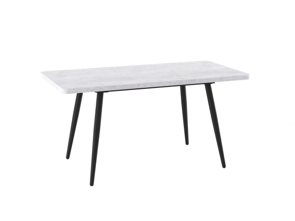 Стол BORG RADIAL-140, раздвижной 140(180)х85, СЕРЫЙ СЛАНЕЦ/ЧЕРНЫЙ) BORG RADIAL 140