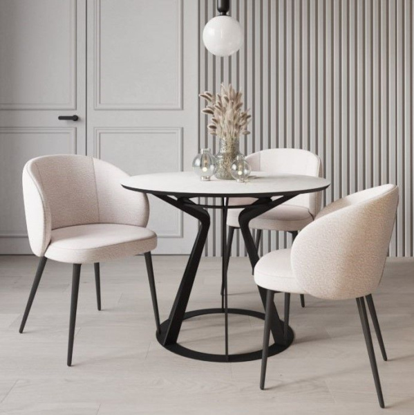 Стул VITO TURIN WHITE BK