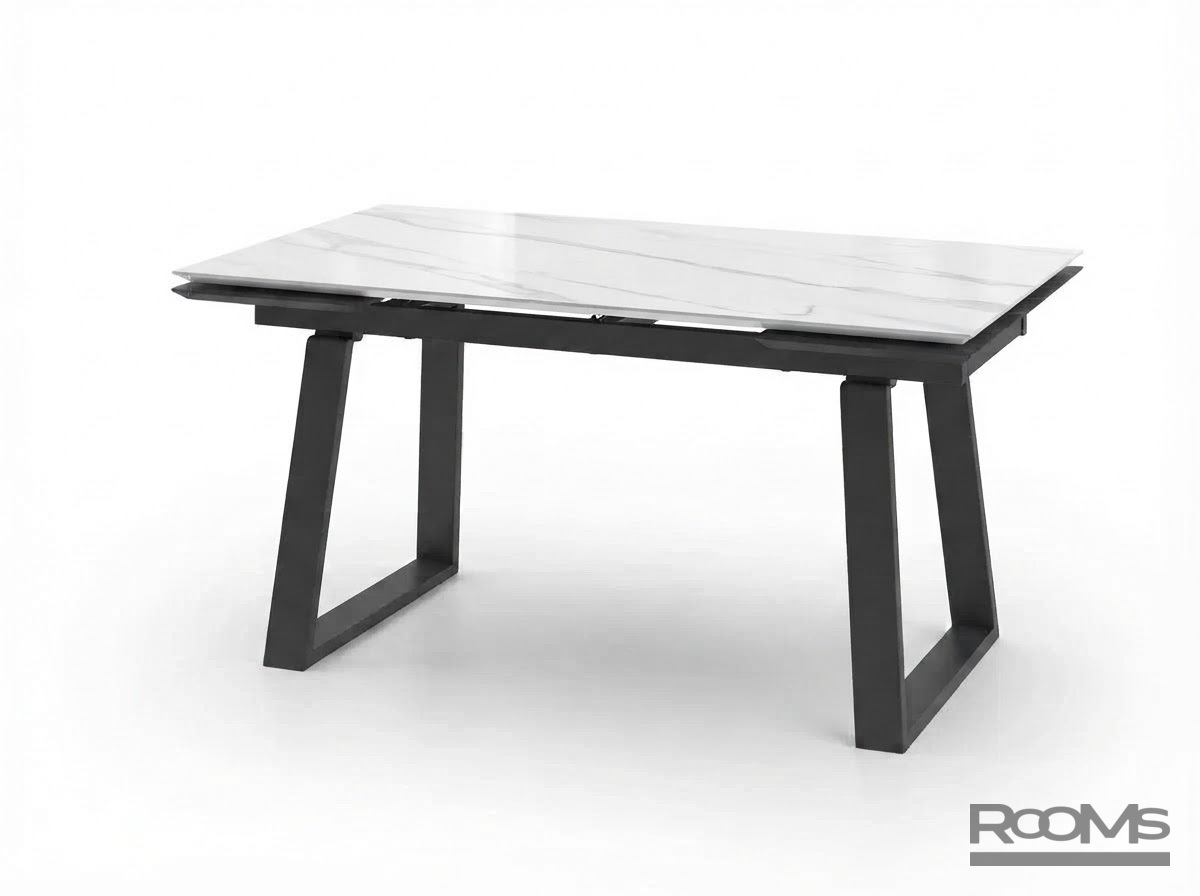 Table ALTEZA 150 LIGHT MARBLE - COMPAKT CER/BK