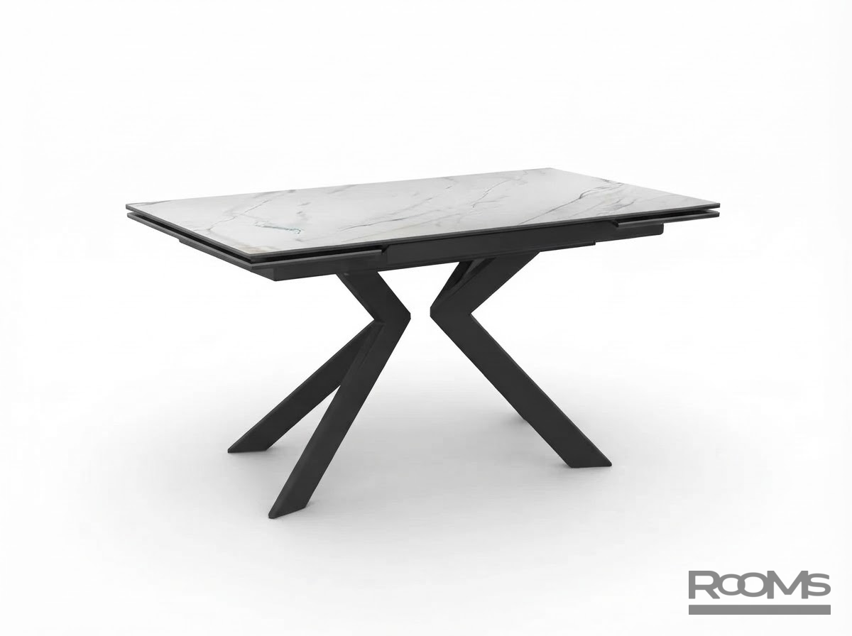Table PAUL 110 Bianco Gold Ceramic/BK