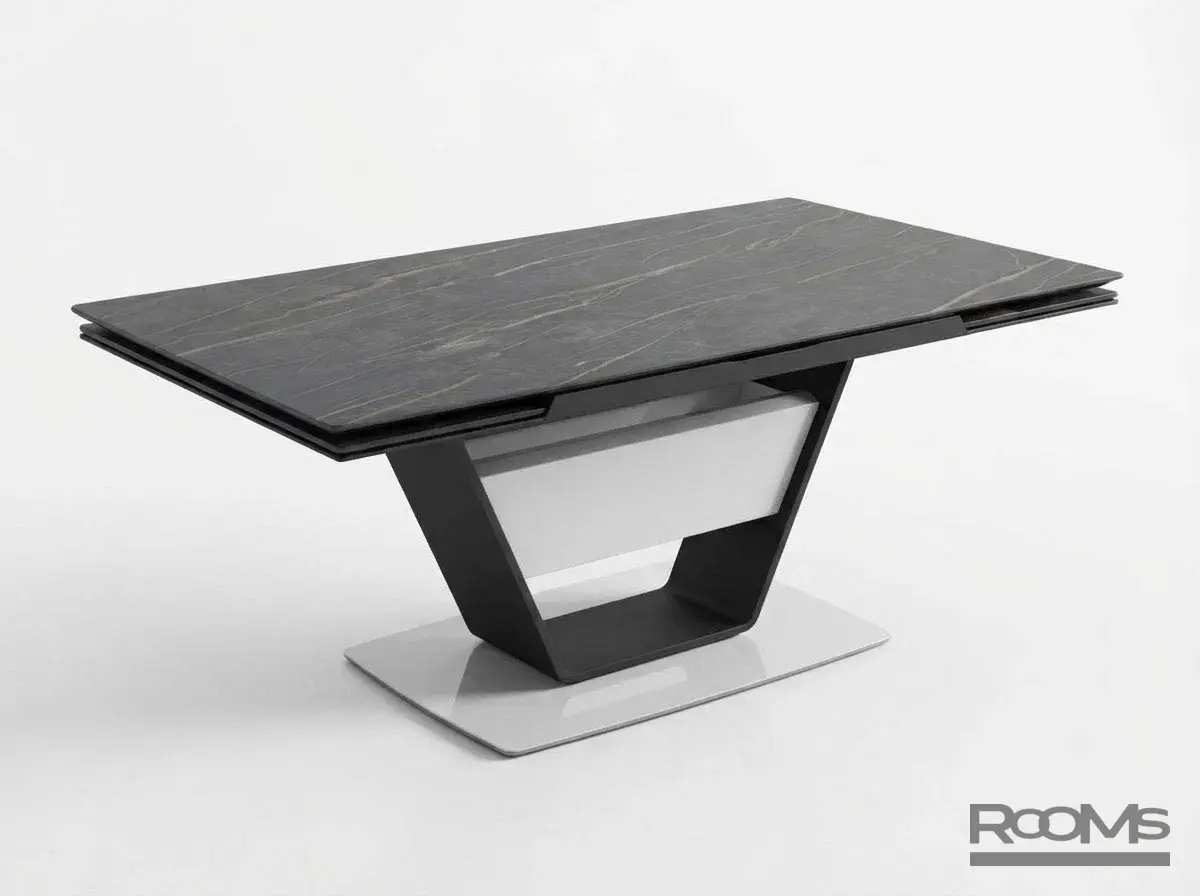 Table Malta 140 Noir desir bocciardato/BK