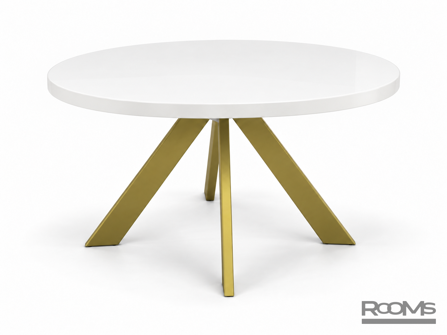 Table Danton 120-2 GOLDEN METAL GLASS/EXTRA WHITE GLASS/G