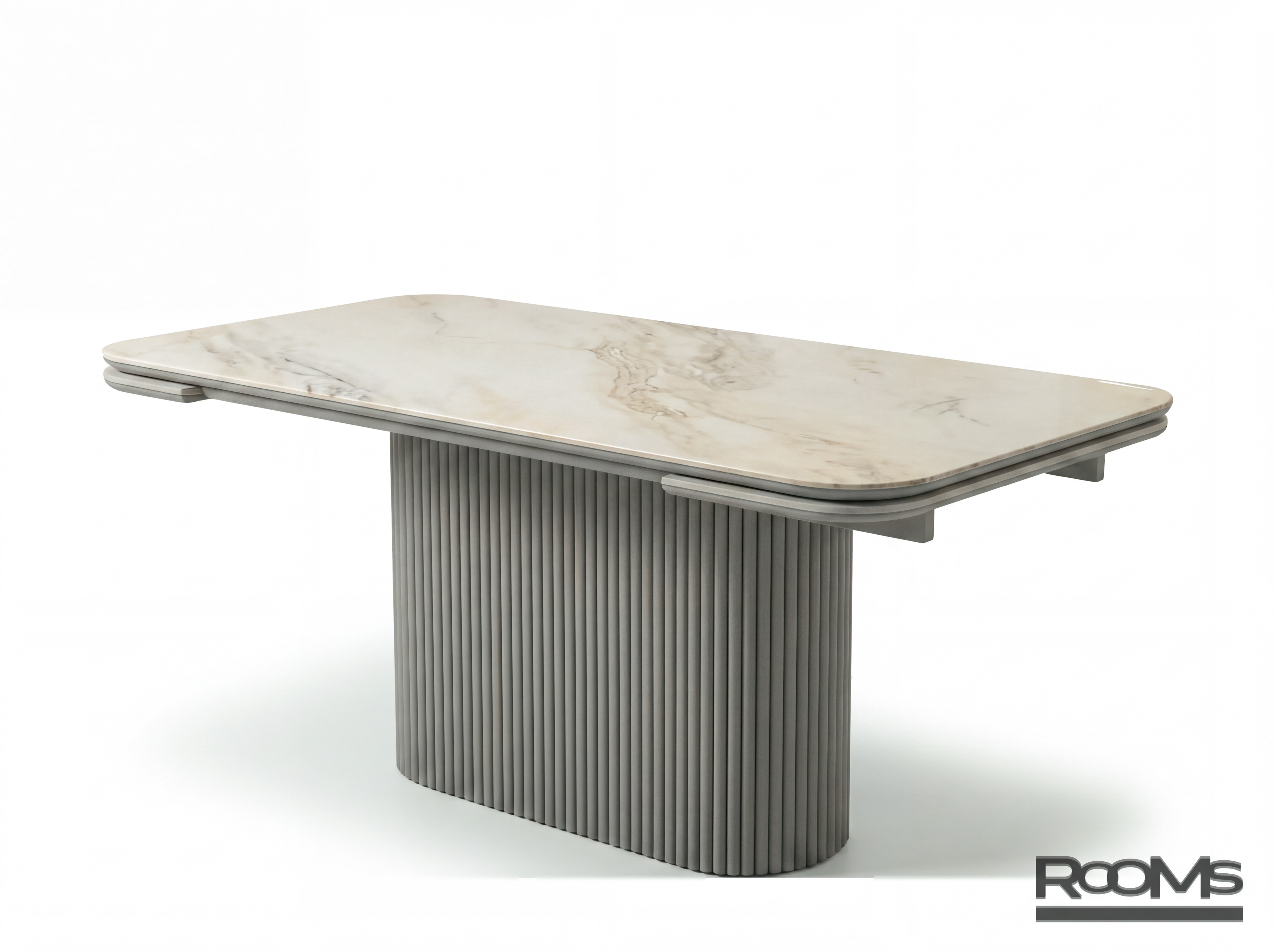 Стол АРИЯ 160 PLATINUM ART STONE CER/LT