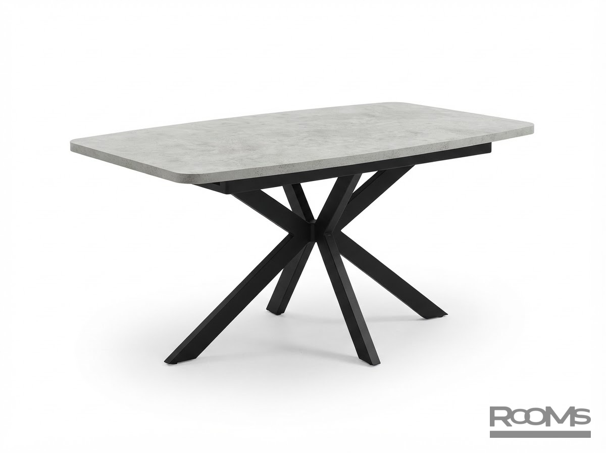 Table Arizona 130 Chicago concrete light grey/BK