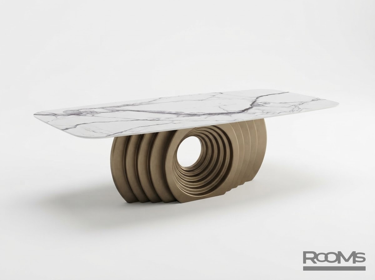 Table MOROCCO 280 (T2599) GREY ONIX CER/BR