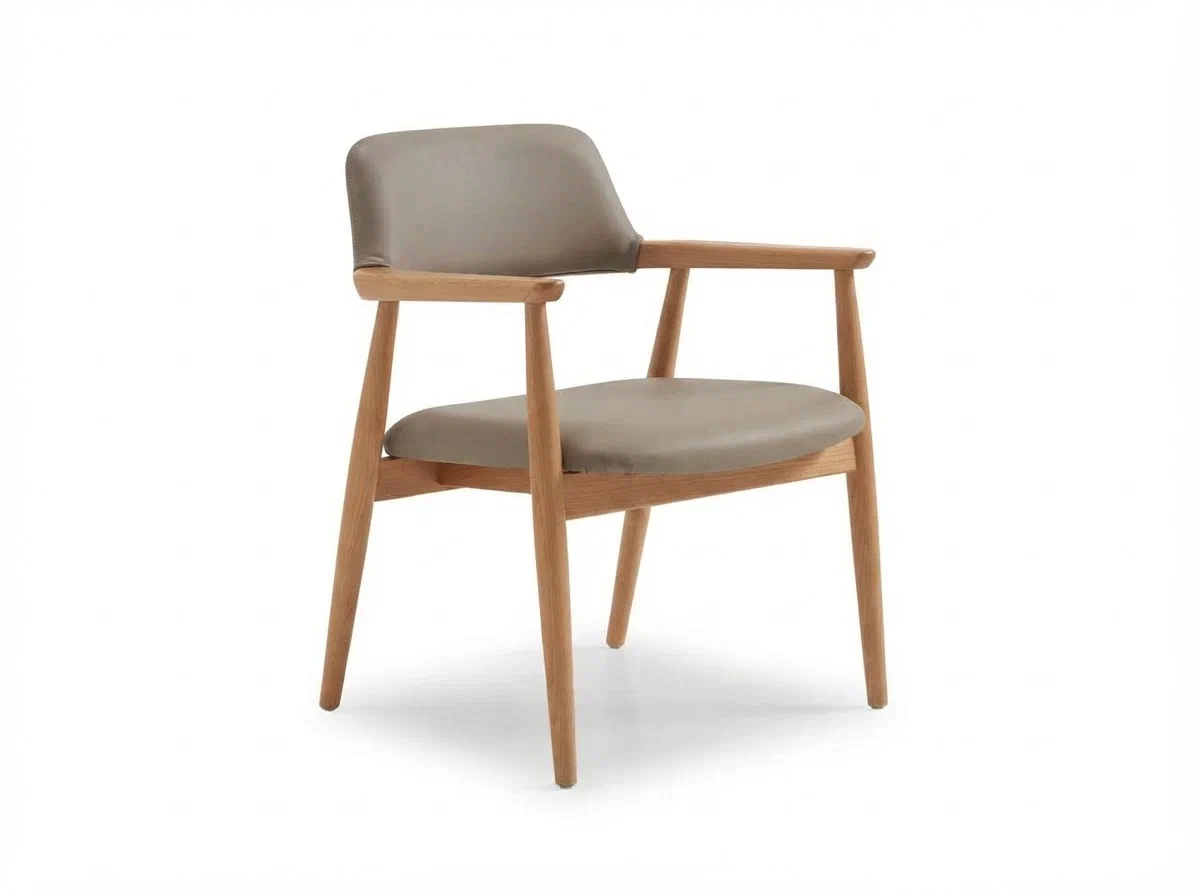 Chair Viennese 03 no colour/ Taupe beige faux leather WD