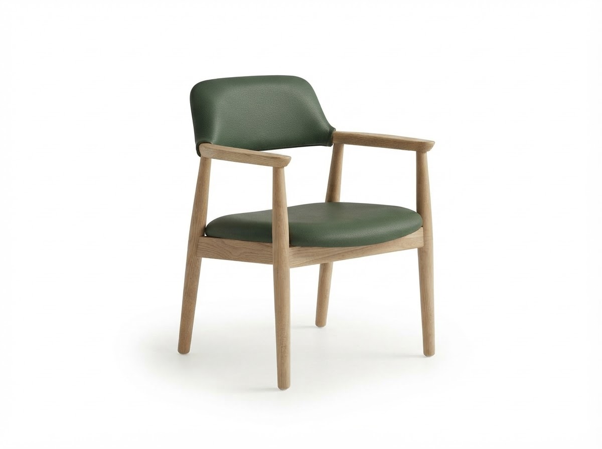 Chair Viennese 03 no colour/green faux leather WD