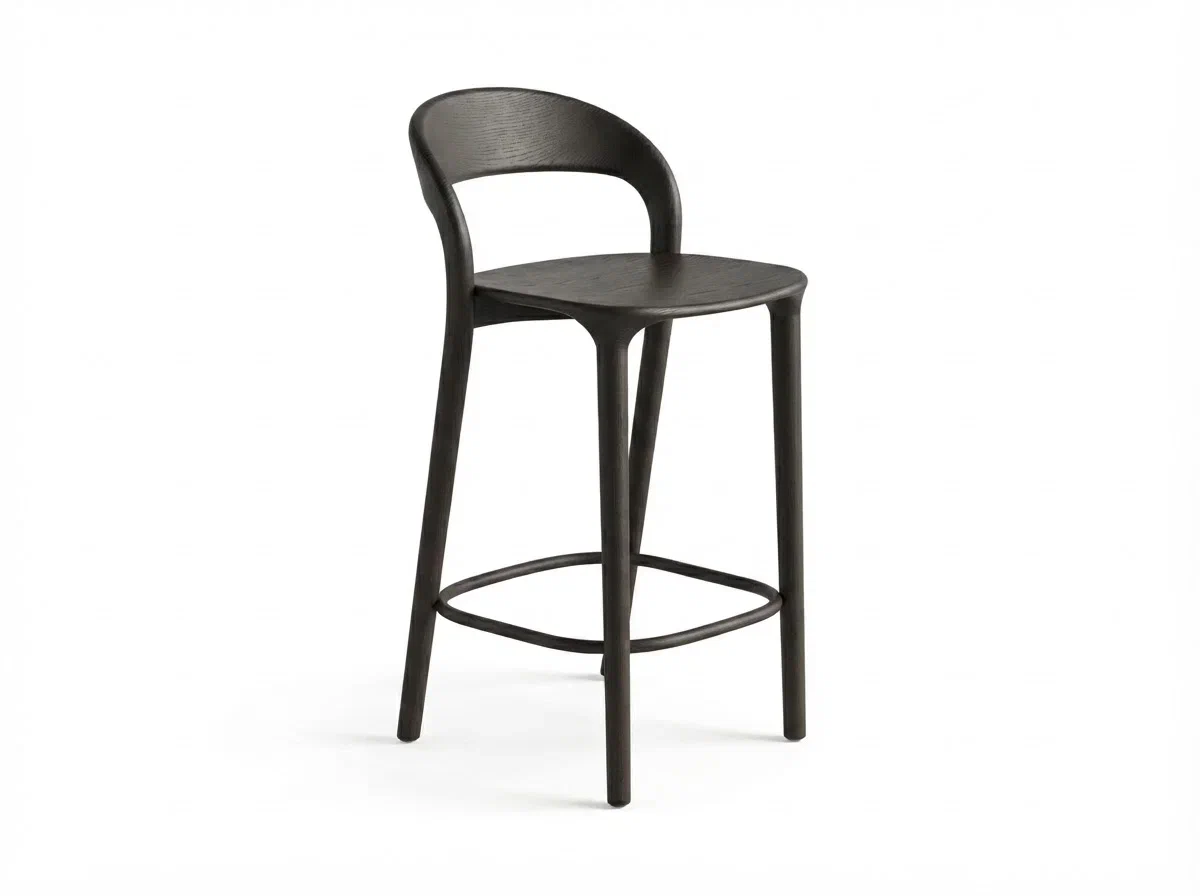 Counter stool Mary, Black oil 2 layers